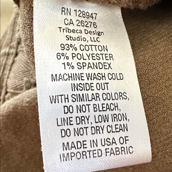 Nili Lotan Shon Corduroy Pant Sz 10 Brown Barrel Horseshoe - Picture 10 of 13